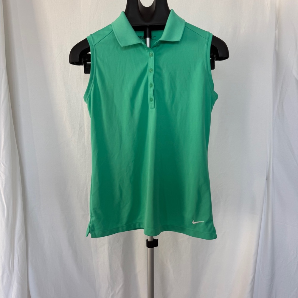 Nike Vibrant Green Polo Tank Top